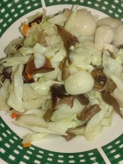 Foto resep Tumis kol jamur kuping