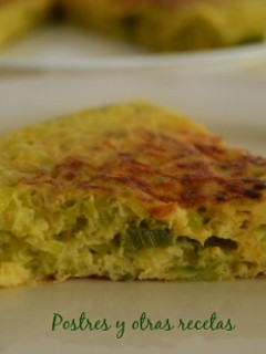 Una foto de Tortilla de puerros