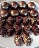 Bombones rellenos de ganache con cereza🍒