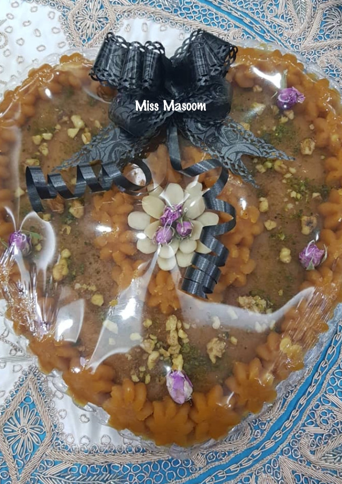 عکسی از دستور حلوا با شیر خشک