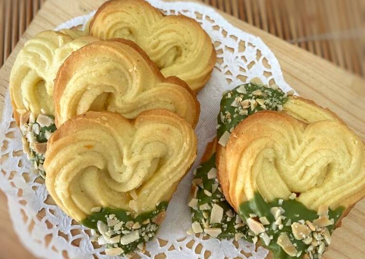 Resep Butter Cookies With Greentea Chocolate Yang Renyah