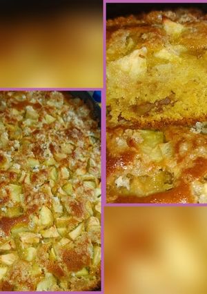Una foto de Torta frutal de mandarina 🍊 manzana 🍏, membrillo en licuadora con harina de almendras