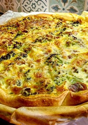 Une photo de Quiche brocolis