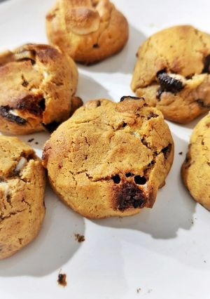 Foto resep Soft Cookies Marshmallow / Smores