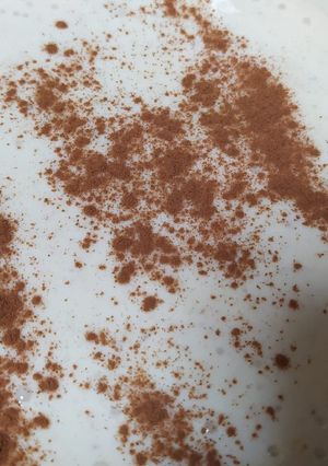 Una foto de Crema de plátano y limón