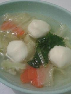 Foto resep Sup Bakso Ikan Rumahan