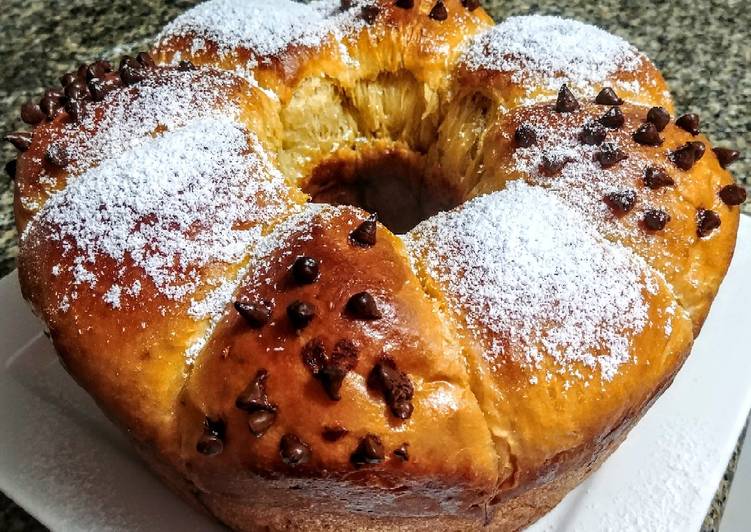 PAN🍞BRIOCHE Dulce con Chips de Chocolate...!😋