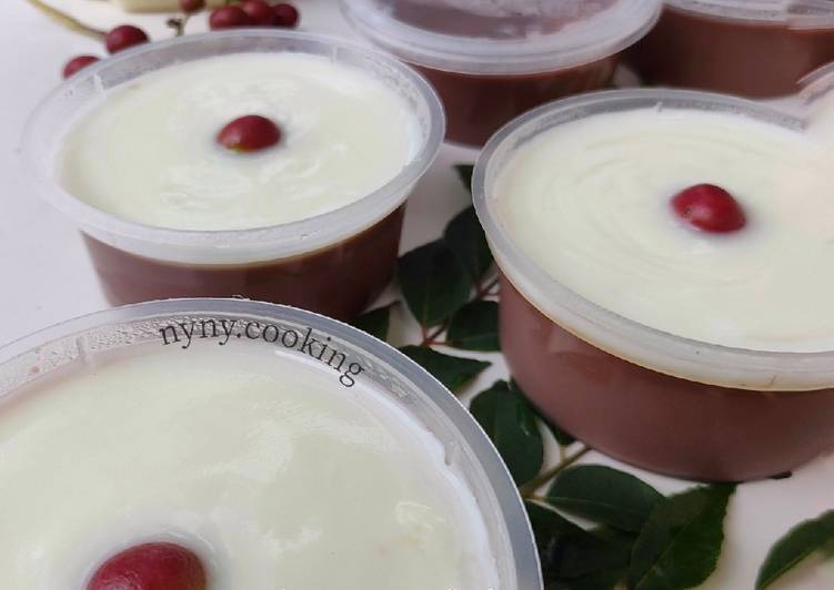 Resep Puding Coklat Vla ala KFC, Enak Banget