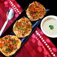 A picture of Veggies mini uttapam.