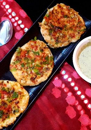 A picture of Veggies mini uttapam.
