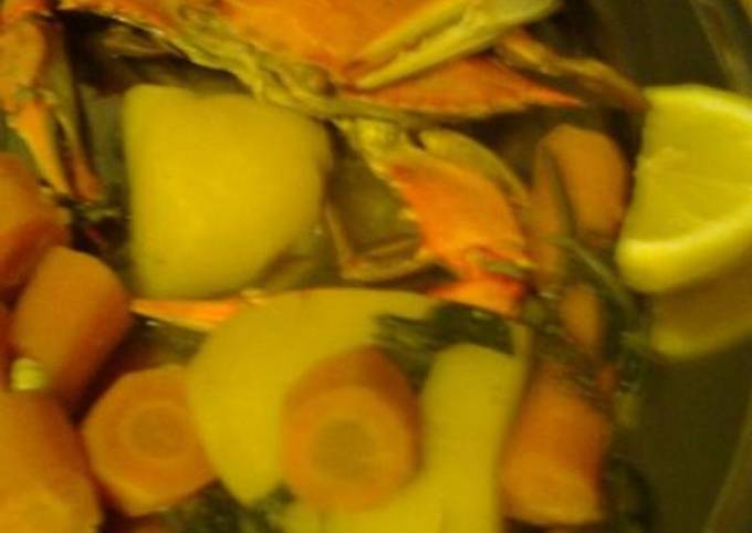 κύρια φωτογραφία συνταγής Καβουράκια φρέσκα με λαχανικά