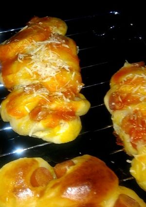 Foto resep Roti sosis kepang (caterpillar bun) ekonomis dan simple