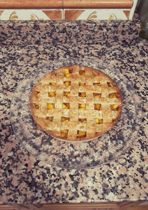 Una foto de Tarta de melocotón (Peach Pie).🍑