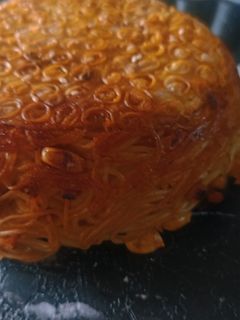 عکسی از دستور ماکارونی با ته دیگ نان