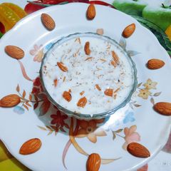 Healthy tasty dry fruits sabudana kheer A picture of Healthy tasty dry fruits sabudana kheer.