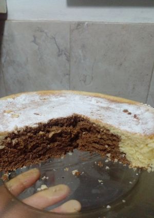 Una foto de Torta marmolada sencilla para el te o merienda