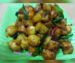 Resep mudah Sambal goreng telur puyuh campur kentang dan tahu Yummy Mantul