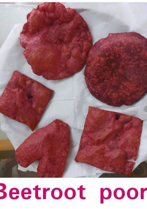 பீட்ரூட் பூரி செய்முறை முக்கிய புகைப்படம்