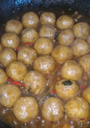 Foto resep Bakso Goreng Tempe Saus Tiram