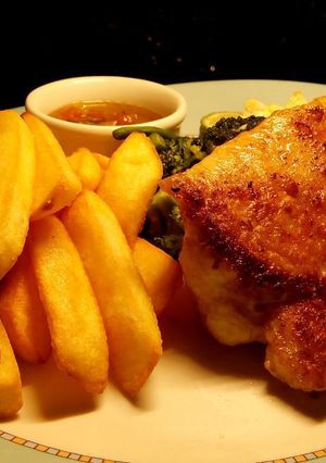 A picture of Fish and chips.