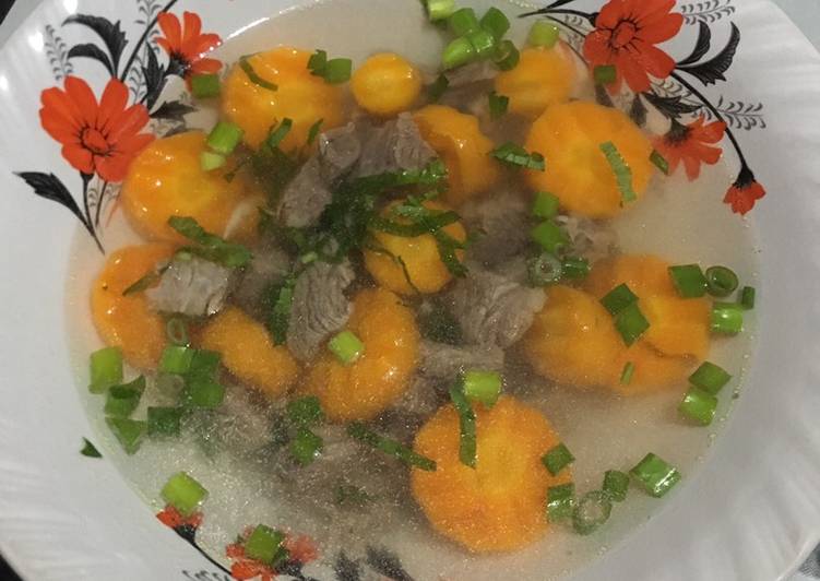 Resep Sup Sapi Wortel Anti Gagal