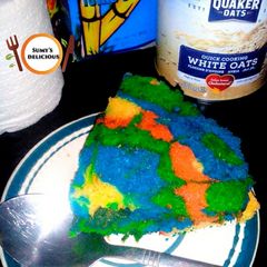 Rainbow cake A picture of Rainbow cake.