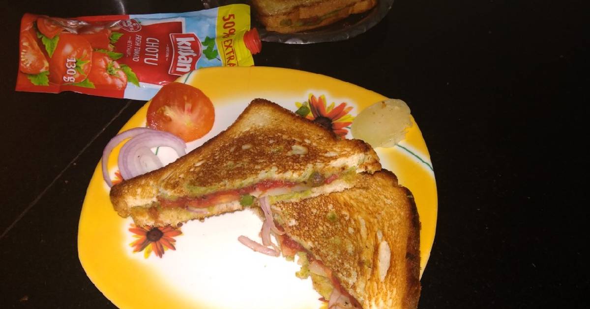Tawa Sandwich Toast Recipe By Chaya Haridoss Cookpad