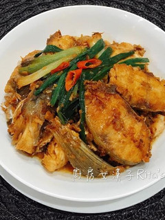 紅燒烏魚 的食譜成品照片