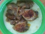 Sült csirke combok, nem hagyományos burgonya körettel :)