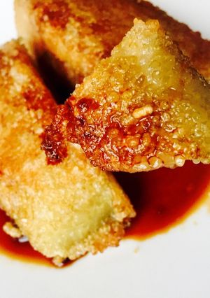 A picture of Pan-Fried Banh Chung 😂.