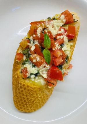 Hình của món Crostini - bánh mì nướng cà chua phô mai kiểu Ý siêu dễ!.