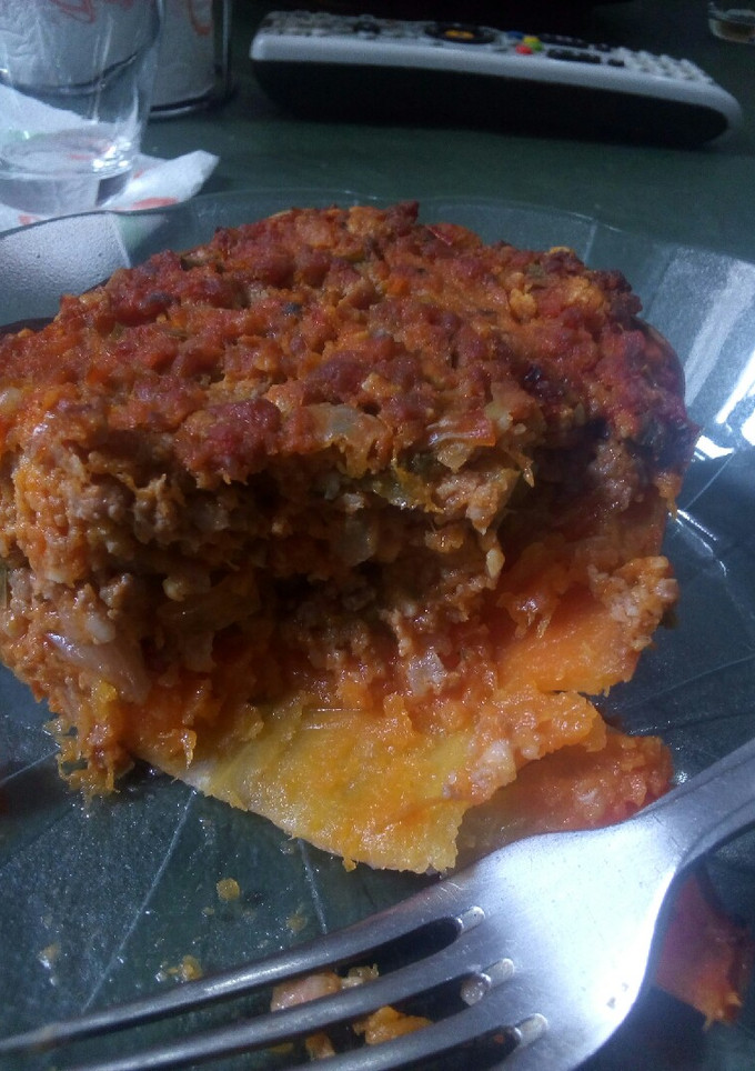Una foto de Calabaza rellena de carne