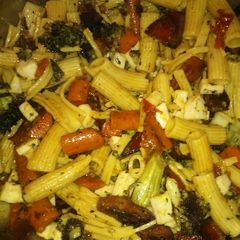 Roasted (or grilled) pasta salad A picture of Roasted (or grilled) pasta salad.