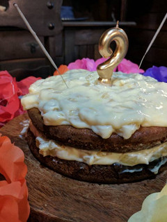 Foto de Torta com recheio de creme e abacaxi