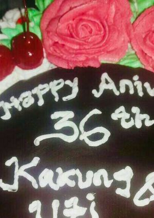 Foto resep Kue ultah coklat pagar
