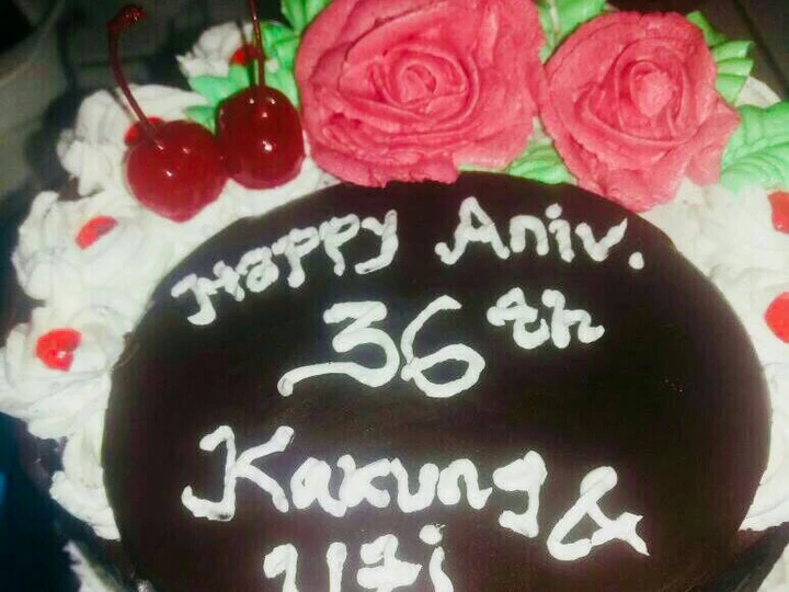 Cara Simple Menyiapkan Resep  Kue ultah coklat pagar yang Menggugah Selera, Menggugah Selera