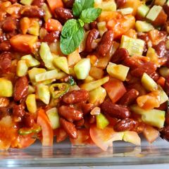 A picture of Protein rich salad(red bean salad).