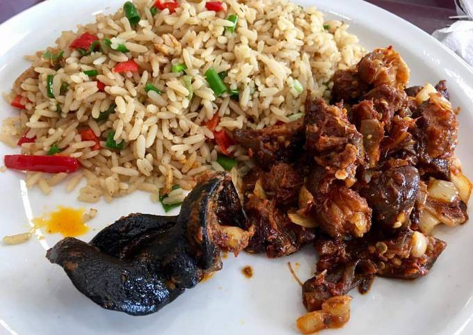 Recipe of Jamie Oliver Coconut rice with sauced beef