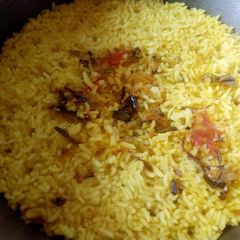 A picture of Tumeric rice.