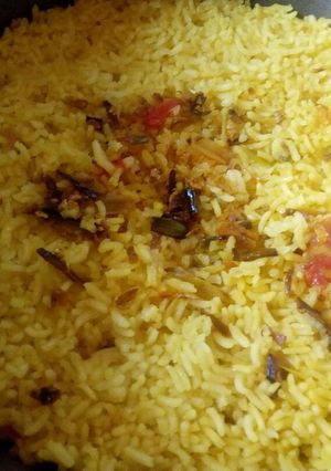 A picture of Tumeric rice.