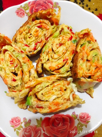 Cara Buat Telor dadar gulung sehat Istimewa