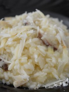 Una foto de Arroz meloso de hongos (boletus edulis)