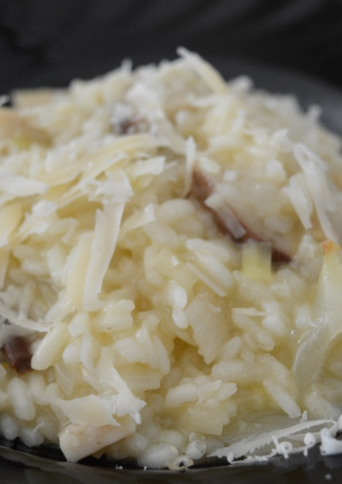 Una foto de Arroz meloso de hongos (boletus edulis)