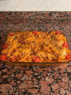 Una foto de Macarrones gratinados al horno
