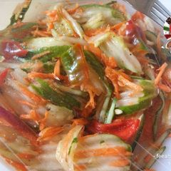 A picture of Cucumber Carrot salad.