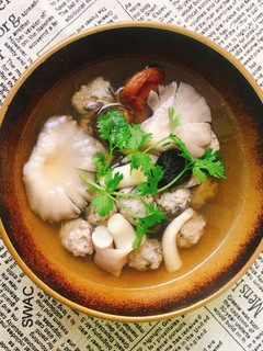 Hình của món Canh Mộc Nấu Nấm.