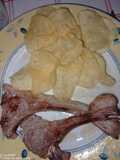 Chuletas de cordero con patatas de bolsa