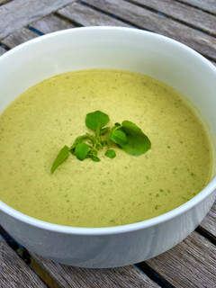 A picture of Watercress and Apple Soup.