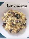Risotto de champiñones