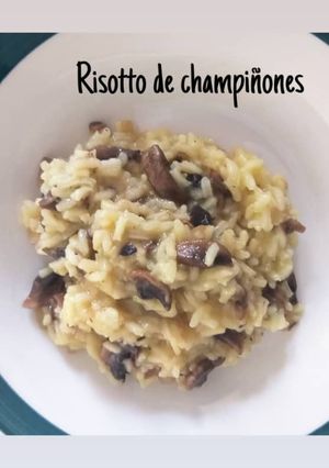 Una foto de Risotto de champiñones